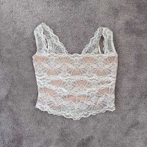 CASADEI LACE TANK TOP